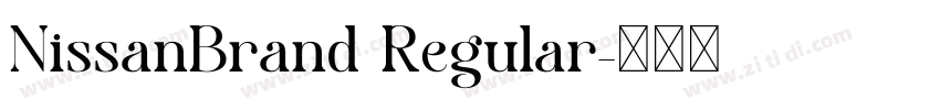 NissanBrand Regular字体转换